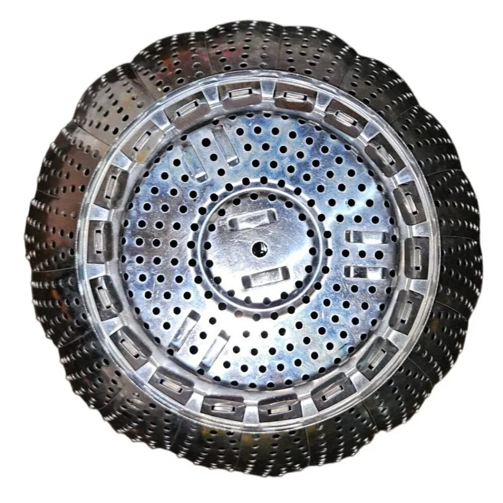 Vintage Colander Steamer Basket Stainless‎ Steel Expandable Collapsible 9